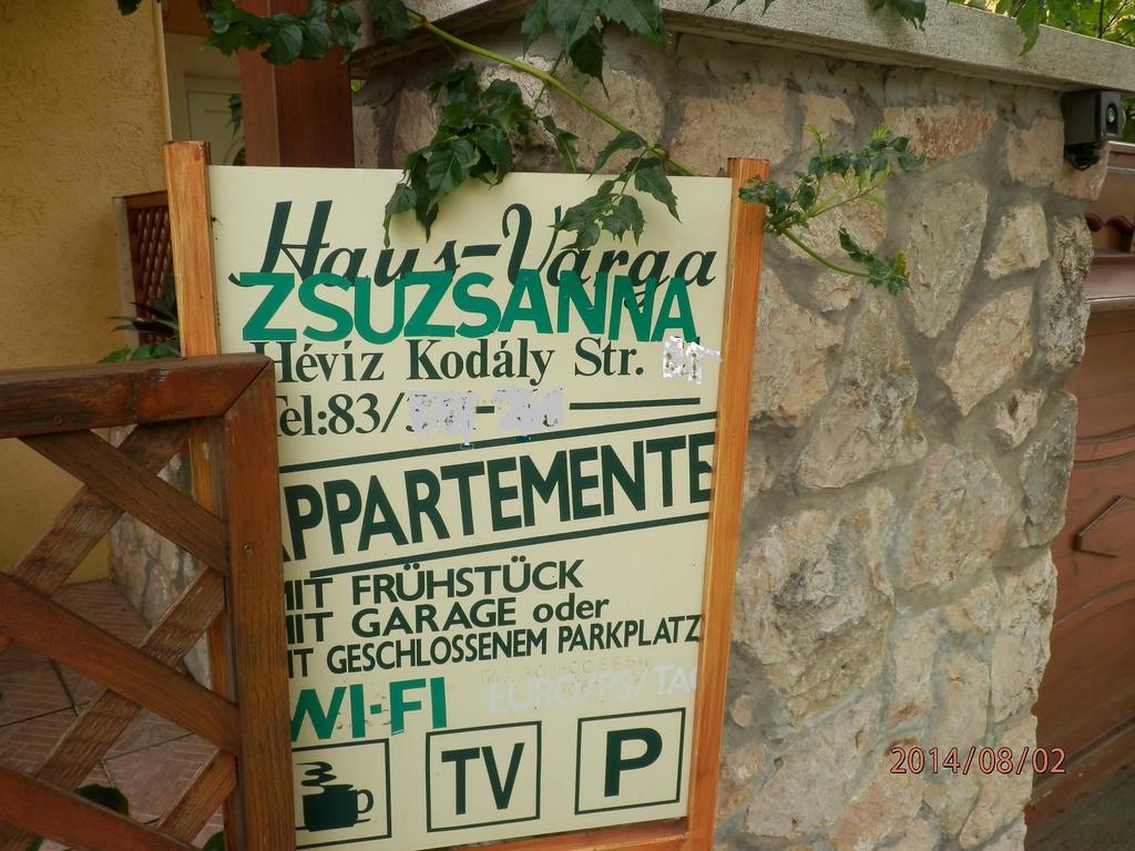 Zsuzsanna Haz Ξενοδοχείο Hévíz Δωμάτιο φωτογραφία